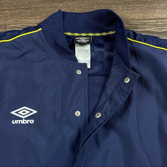 Umbro Premier League Men’s Sporty Style Blue Button Up Jacket Size Medium NEW - Picture 5 of 9